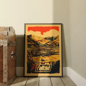 Fallout Game Poster, Vintage Fallout Retro Video Game Posters Decor Photo