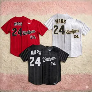 Hooligan Marss 24K Print Baseball Jersey