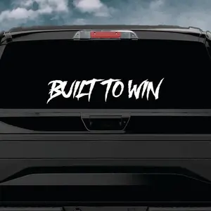 Built To Win Car Decal Truck Bumper Sticker Window Windshield Banner JDM Vinyl Men