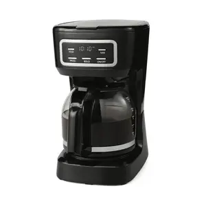 Black 12-Cup Programmable Drip Coffee Maker
