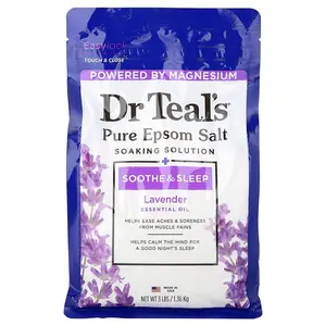 Dr. Teal's Pure Epsom Salt, Soaking Solution, Lavender, 3 lbs (1.36 kg)