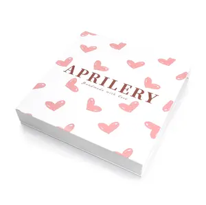 Aprilery Exclusive Gift Box with Lids 7.3-inch x 7.3-inch Sturdy Foldable Large Cardboard Box for Gifts Favors Supplies