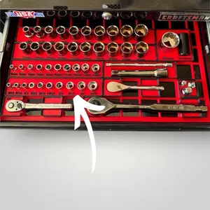 Modular Socket Organizer | 1/4” Drive SAE | Gridfinity Compatible | Custom Two-Tone Color