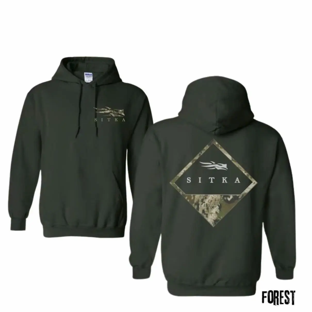 Sitka Optifade Badge Camo Unisex Shirt - Men's Pullover, Versatile Layer for Outdoor Adventures, Casual Hoodie, Perfect for