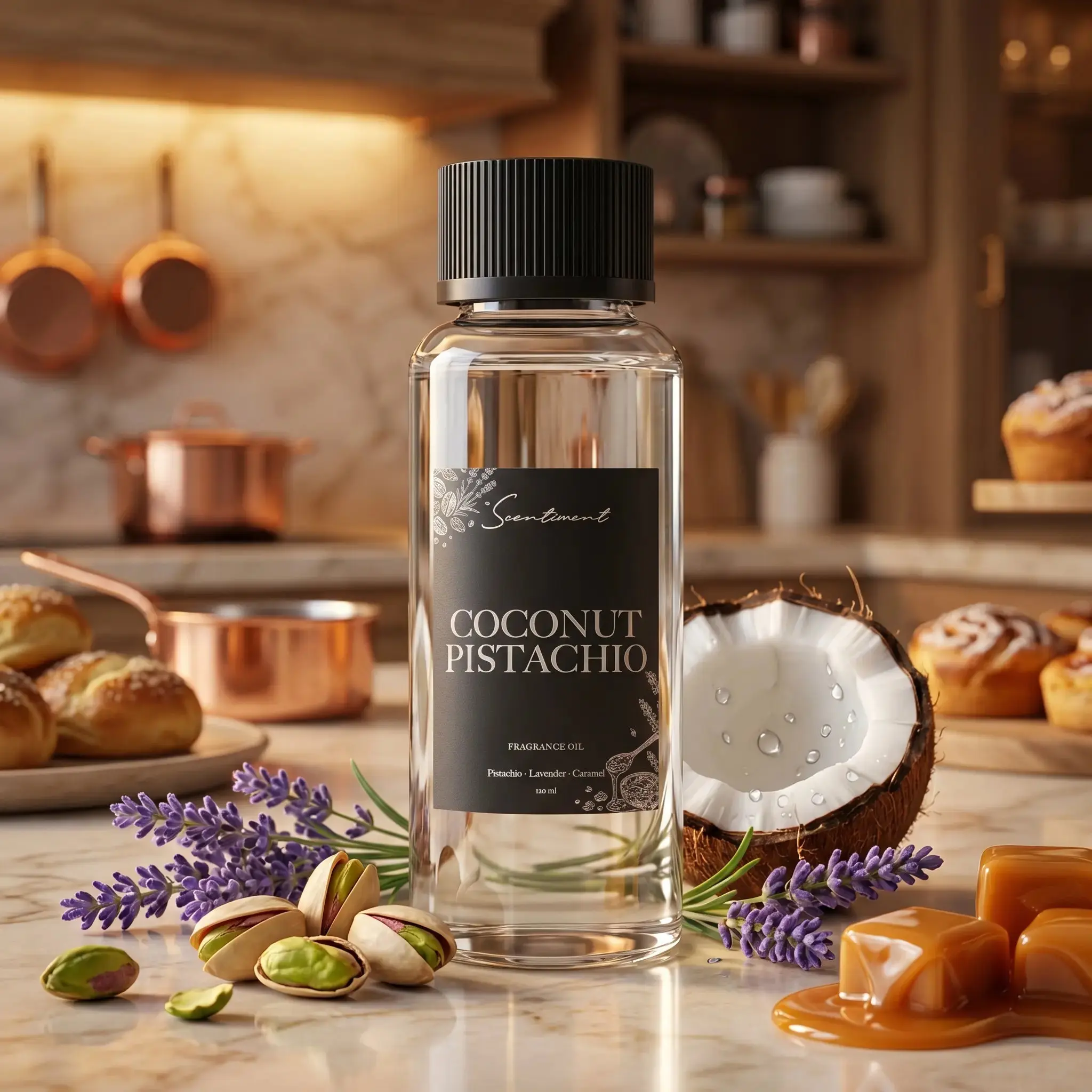 Coconut Pistachio Fragrance Oil | Creamy Pistachio, Caramel & Spun Sugar Scent | Premium Diffuser Oil for Home Fragrance