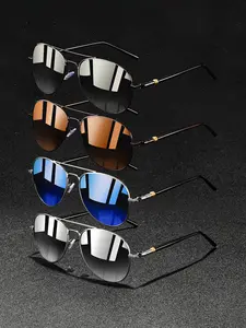 4pairs of the latest trendy vintage oval sunglasses, for both men and women, available in multiple colors, featuring UV400 lenses to protect eye health, with classic iron frames and spring hinges, Wearing comfortably,perfect for various occasions.