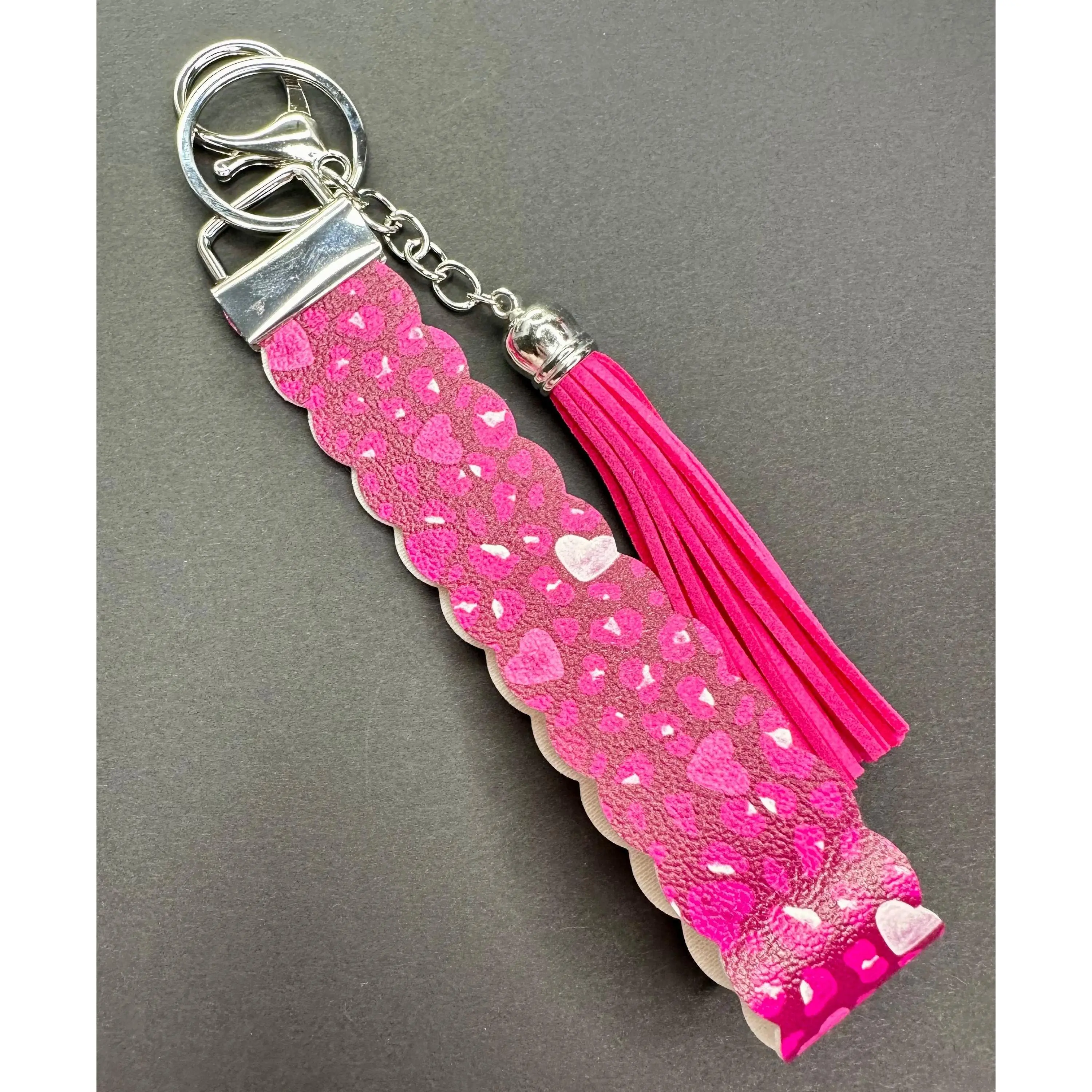 Cheetah Heart Wristlet