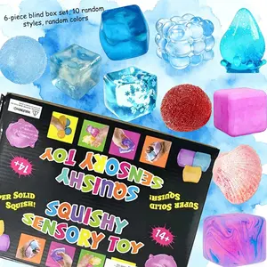 6pcs-Novel Blind Boxes with Different Styles, Rich Kneading, Durable, Slow Rebound, Compact Desktop Decompression Toys, Soft Touch, Sensory Pressure Squeezing Toys, Soothing Anxiety, Creativity, Stress Relieving Toys, Perfect Holiday Party Gifts