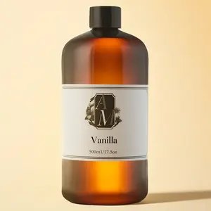 500ML Vanilla Scented Water-Based Aromatherapy Essential Oil, No Fire Aromatherapy Refill Liquid, 15% Fragrance Concentration