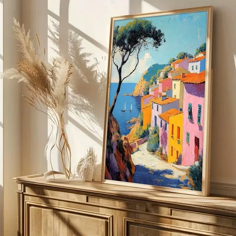 Henri Matisse Landscape at Collioure Abstract Fauvism Oil Painting Print on  poster