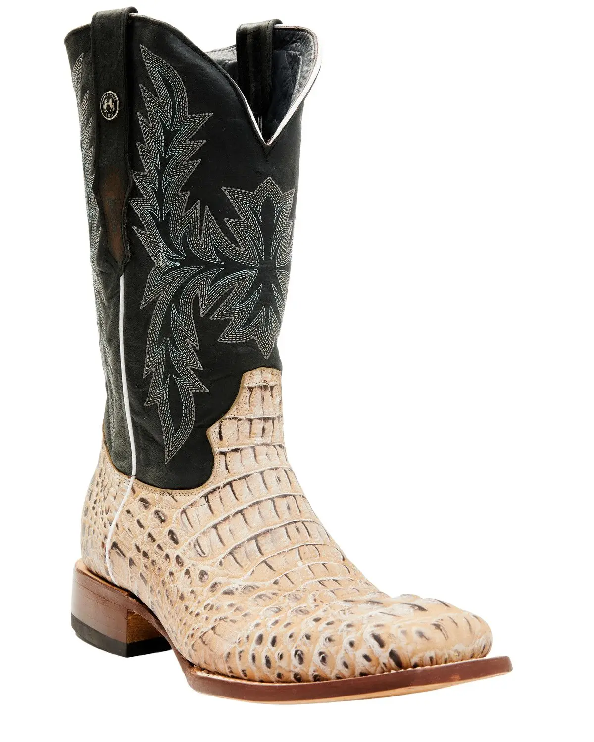 Tanner Mark Men's Men'S Caiman Print Western Boot Broad Square Toe - Tm205573 H302