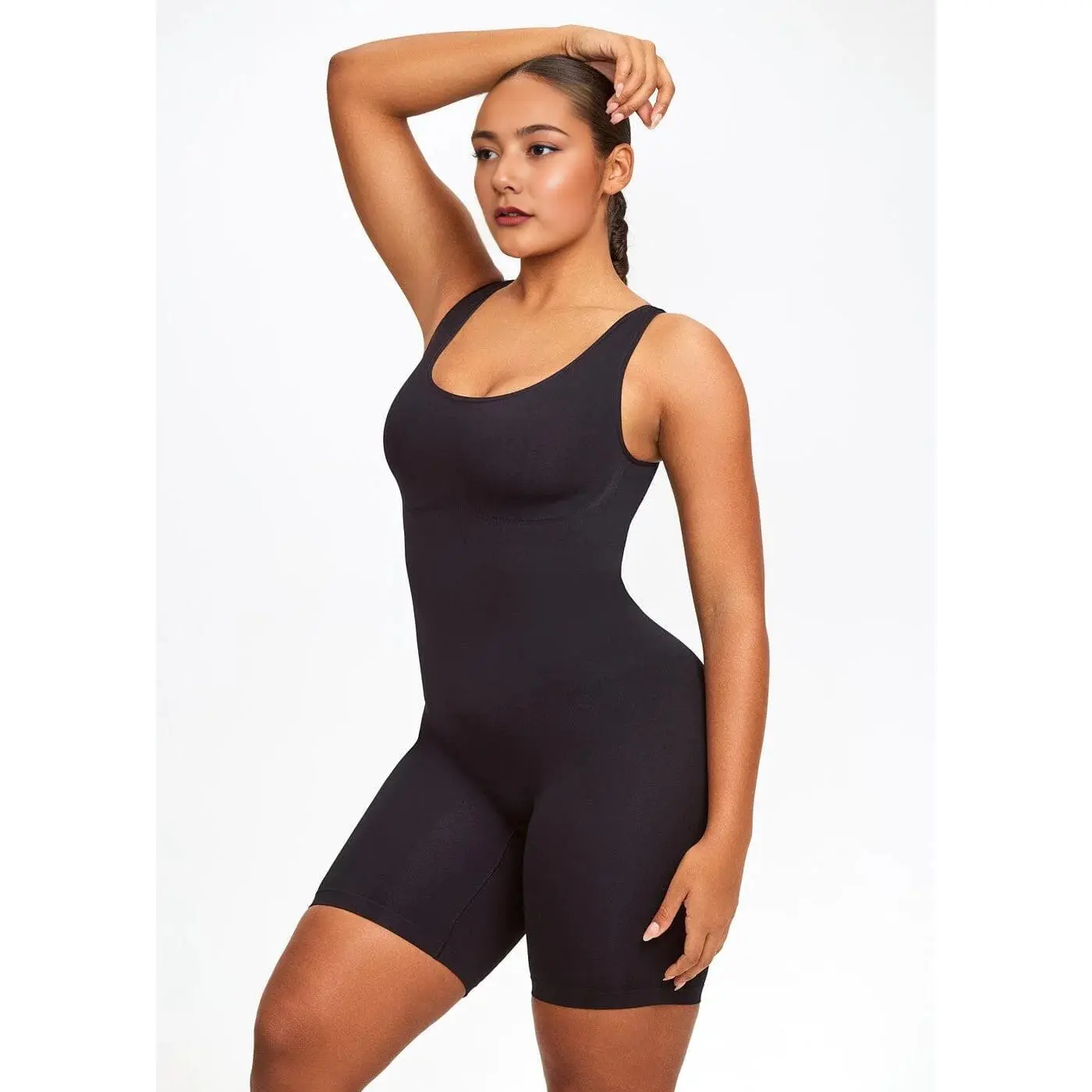 Women's suspender seamless tummy control pants