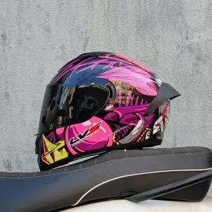 four seasons Motorcycle Helmet  four seasons LVS  Professional racing dual lens safety helmet motorcycle full face protector,