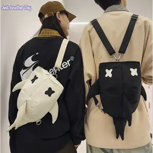 2026 New Shark Backpack, Versatile Couple Backpack, Large Capacity, Men's Casual Travel Shoulder Bag, Niche Trendy Shoulder Bag