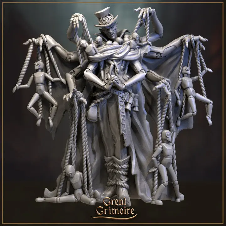 35mm and 75mm Puppeteer & Puppets Tabletop D&D Fantasy Resin Printed