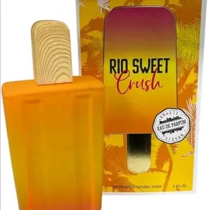 Rio Sweet Crush Women's Top Pistachio Almond Middle Heliotrope Jasmine Base Caramel Vanilla Salt Sandalwood Vaporisateur Natural Spray 3.4 fl oz 100 ml Bottle Fragrance Spray Long-Lasting