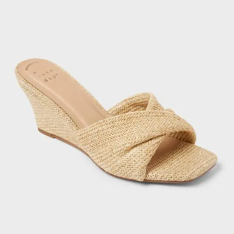 Women’s Amal Wedge Heels with Memory Foam Insole - A New Day