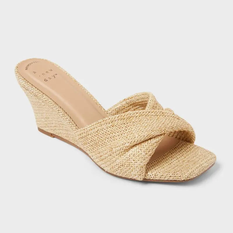 Women’s Amal Wedge Heels with Memory Foam Insole - A New Day