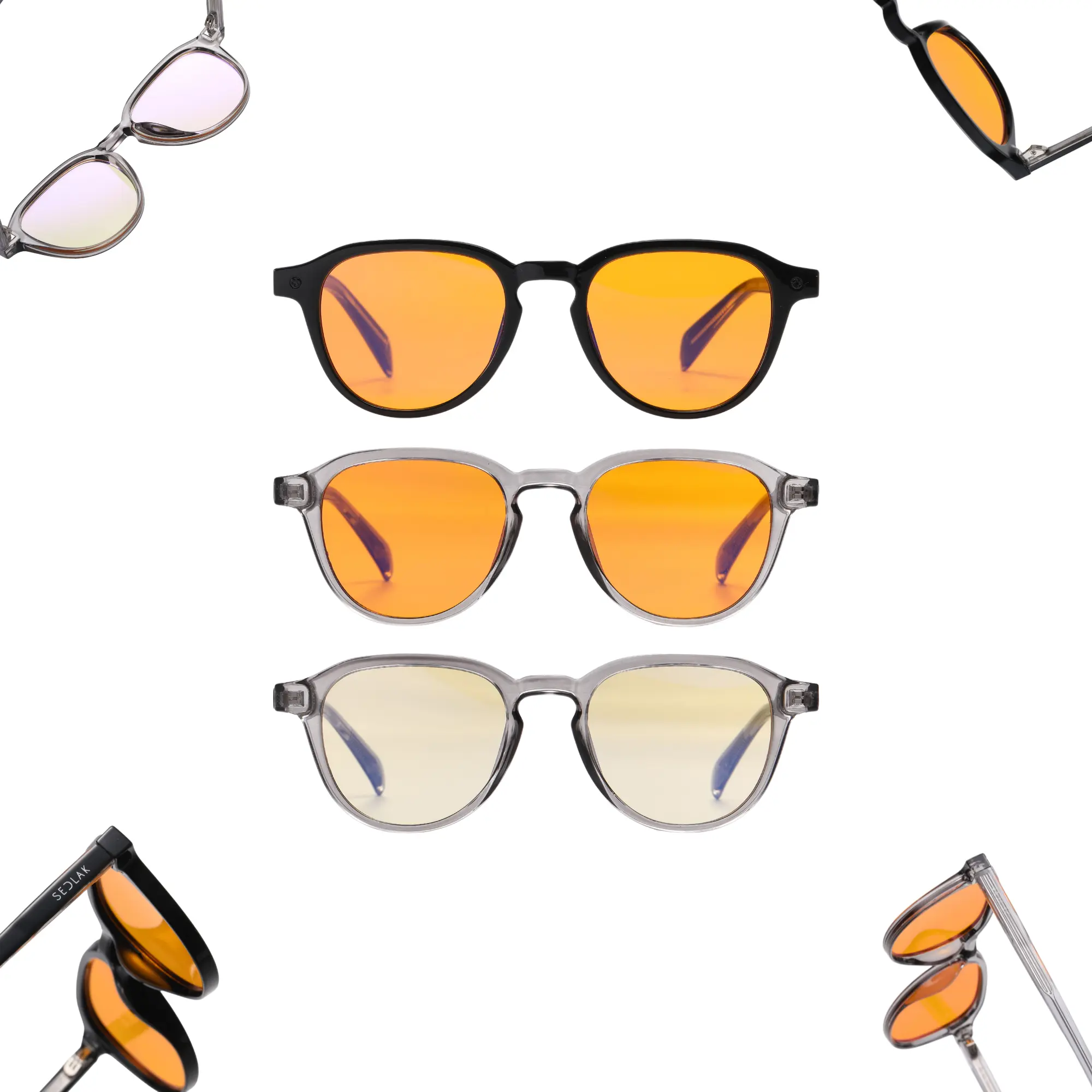SEDLAK Blue Light Blocking Glasses - Blocks 99% Blue Light, Reduces Eye Strain & Headaches, Improves Sleep - Gaming, Work & Daily Use