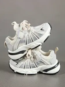 Kids Dad Shoes, Breathable Mesh Buckle Design, Lightweight Casual Daily Wear, Stylish Unisex Footwear, Sneakers Trainer Shoes