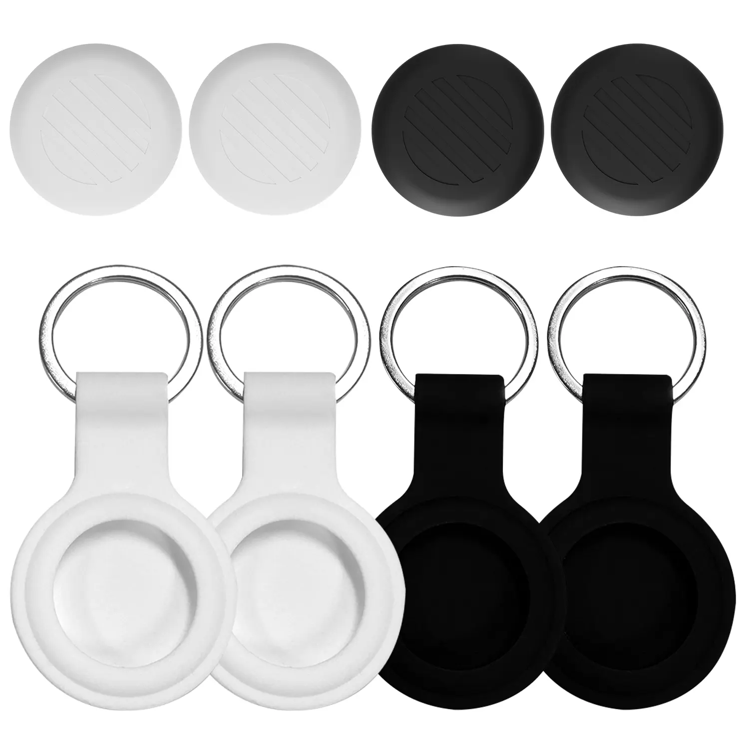 4pcs A-Tracker Rechargeable GPS Tracker Device, Global Positioning Smart Locator for Seniors, Cars, Pets & Keys, Keychain Design, Keys Finder