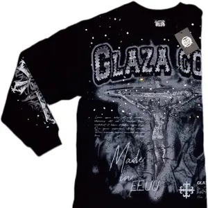 Men's Cotton Longsleeve Tshirt, Menswear Casual Top - Black