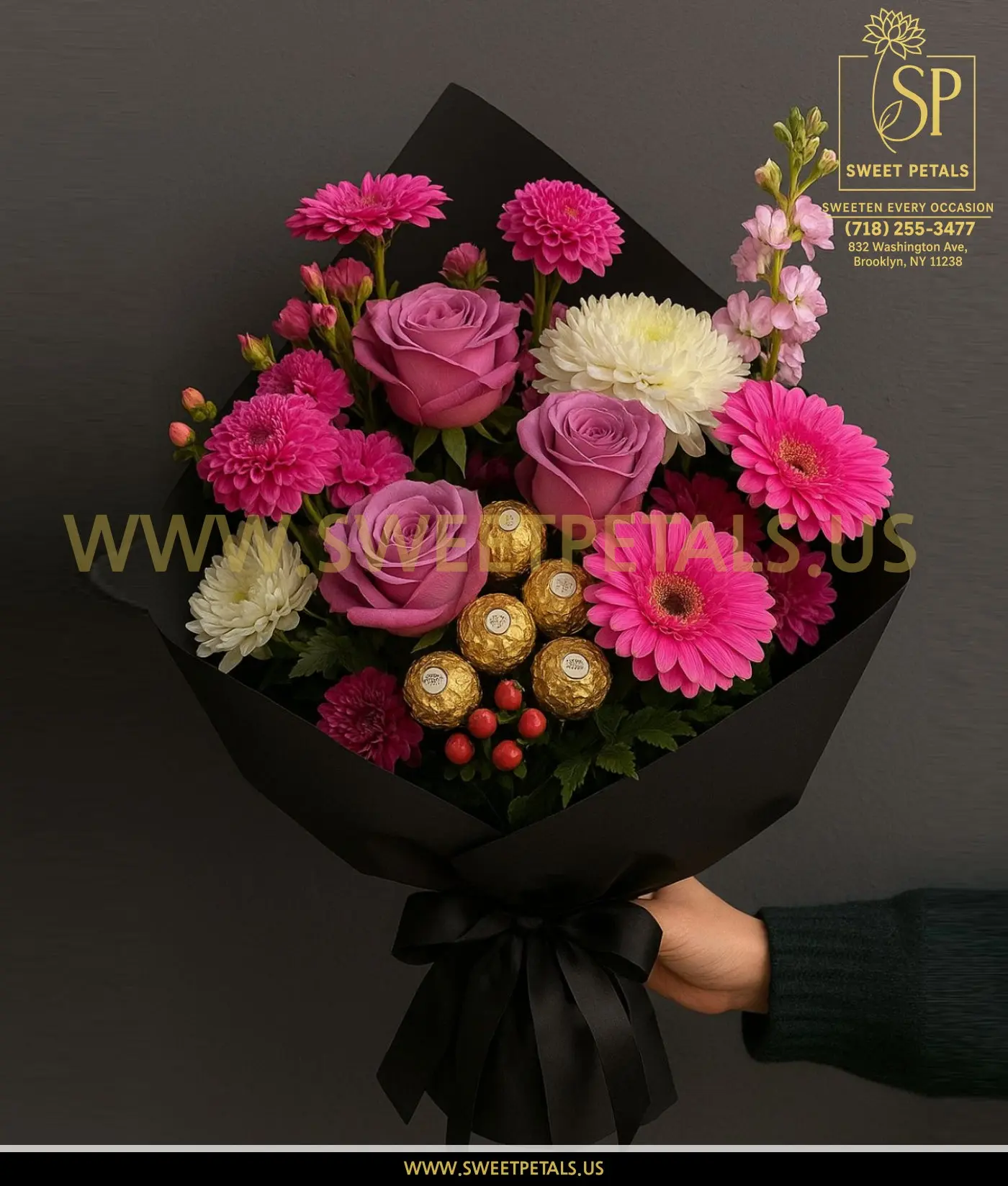 Luxury Flower & Ferrero Rocher Bouquet
