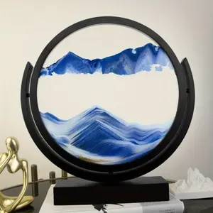 Colorful Sand Art Painting, Independent Dynamic 3D Sand Art, Artistic Desktop Decoration Craft, Home Rotating Flowing Picture, Graduation Gift, Artwork, Trendy Desktop Ornaments