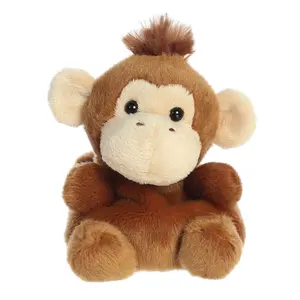 Palm Pals Adorable Boomer Monkey 5 inch Brown Mini Soft Plush Collectable Stuffed Animal