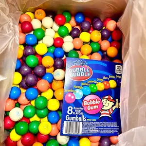 Dubble Bubble Gumballs One Inch Bulk Candy 1LB 3LB 4LB 5LB Assorted Gum Flavors
