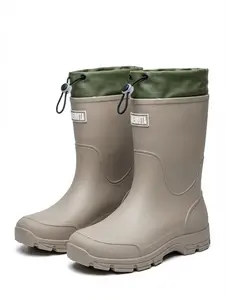 Men & Women Fashion Rain Boots New Thick Sole Anti-Slip Waterproof Outdoor Footwear Cycling Kitchen Shoes, Stylish Rainwear for All Seasons