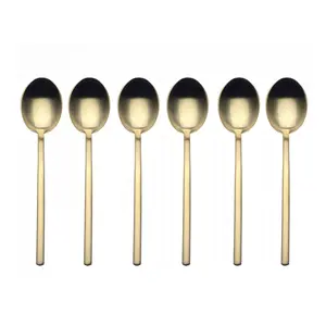 Mepra Due Ice Gold Coffee Spoon Set