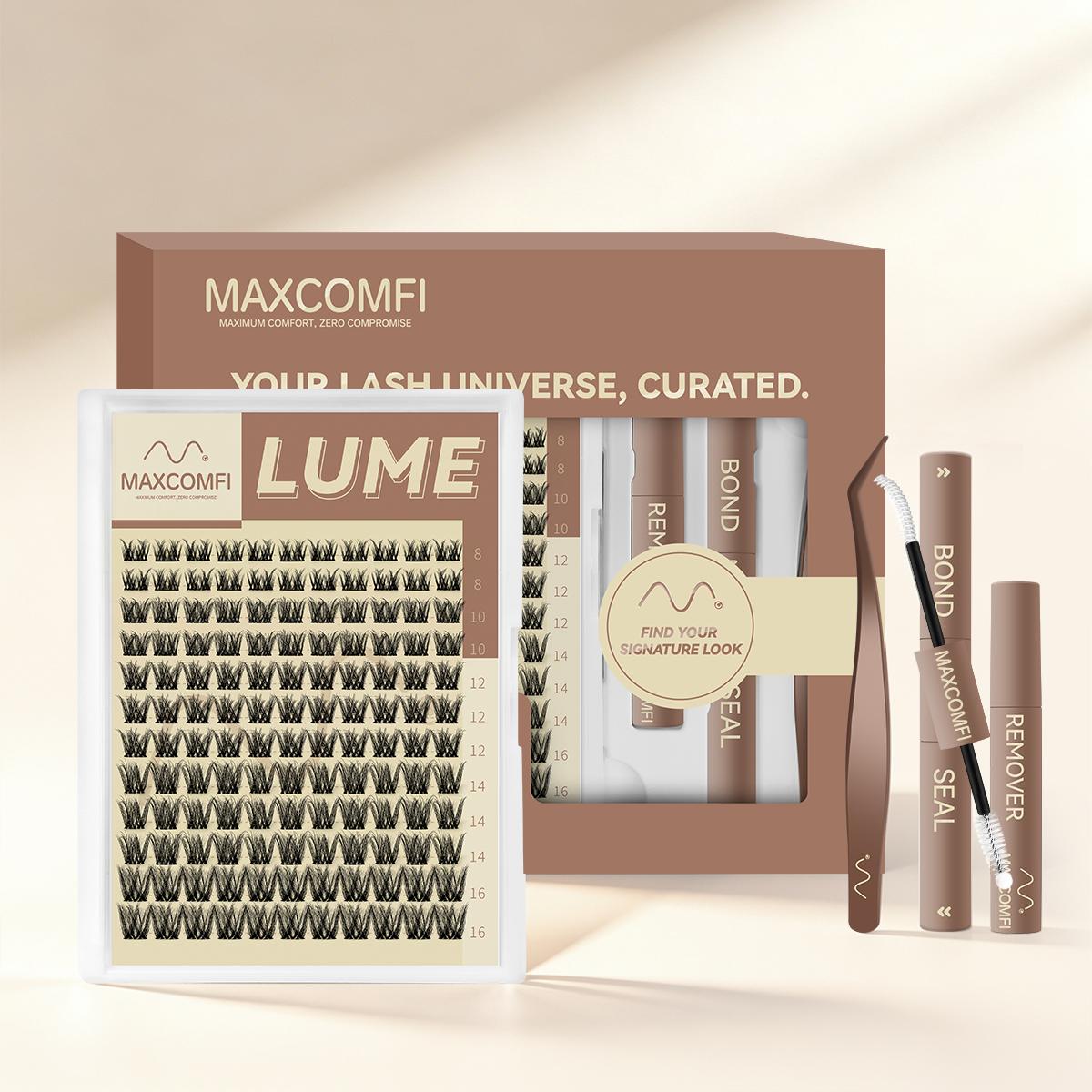 LUME | Maxcomfi DD Curl Cluster 2.0 Multi-Pack | Fluffy Layered Lash Clusters | Vampire Lashes Medium  Lashes Clusters Waterproof Cryproof  Longlasting Party Mother Gifts SummerVibes,sunscreen,back to school