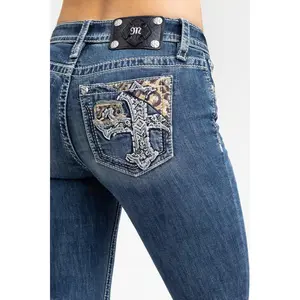 Nala Cross Bootcut Jeans