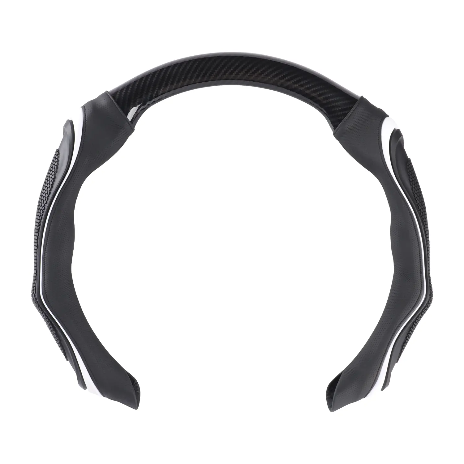 Carbon Fiber Steering Wheel Grip Enhancer for Enhanced Control and Comfort