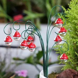 9 Piece Mushroom Figurine Set, Resin Mushrooms, Fairy Garden Accessories, Miniature Statue, Micro Landscape, Bonsai Craft Decoration