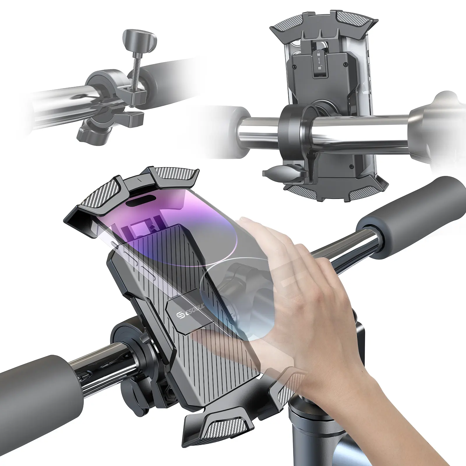 Universal Bicycle Mount For Smart Phone Accessories Adjustable