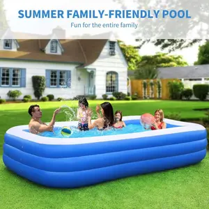 Extra Spacious Inflatable Pool for Adults & Kids – Leak-Proof, Quick-Setup for Indoor/Outdoor Summer Parties