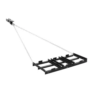 VEVOR Drag Harrow Tool Kit, 48x20 in Tow-Behind Driveway Grader, Adjustable Width, 50lbs Load Capacity, Heavy-Duty Lawn Leveling Rake, Galvanized Steel Gravel Drag, Compatible with ATVs, UTVs, Tractors