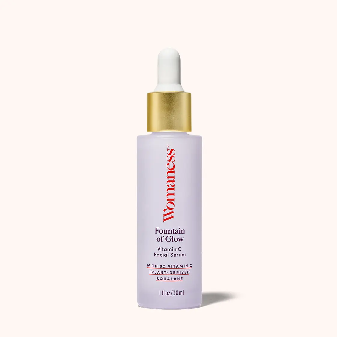 Womaness Fountain of Glow Vitamin C Facial Serum with 8% Plant-Derived Collagen & Antioxidants for Hair Growth & Nail Health