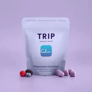 TRIP Magnesium Gummies — Wild Berry Flavor, 5400mg Magnesium Citrate, Highly Absorbable, Vegan & Sugar-Free, Calm & Relaxation Support, 30-Day Supply (60 Gummies)