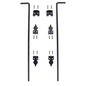 2PCS 24/36 Inch Cane Bolt Gate Drop Rod for Wooden Fences Heavy Duty Metal Gates Doors Stopper for Fixing Door To The Ground