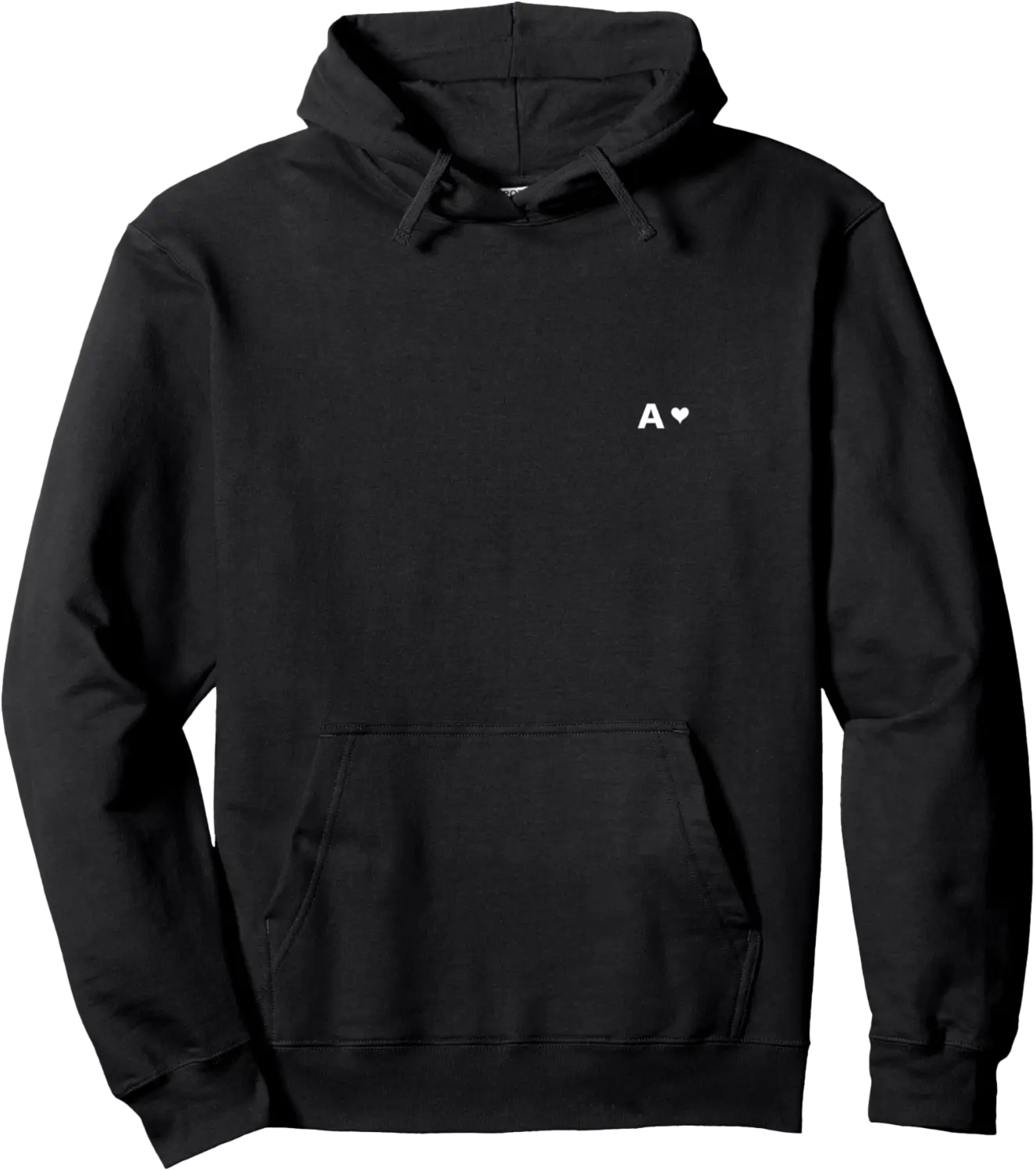 initials Letter A" + Heart - Couple Pullover Hoodie - Viqarfaroo Shop 52B0BT52PMPK"