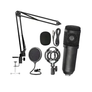 Pro XLR Condenser Mic Kit, Recording Set, High-Sensitivity Cardioid Pickup for Studio Sound, 360° Adjustable Metal Boom Arm, Includes Shock Mount & Pop Filter, Ideal for TikTok Live, Podcasting, ASMR, Gaming & Vocal Recording.