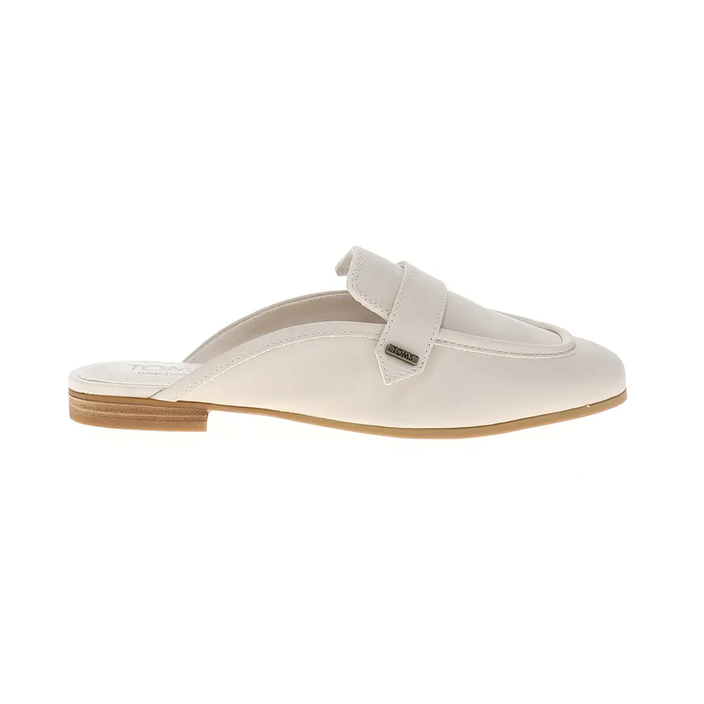 TOMS Womens Lynette Mule Loafers Casual - Off White