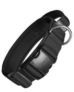 The store upgrade in progress, sales temporarily suspended！！OneTigris Tough Tactical Dog Collar with Handle - Military Grade, Adjustable, Heavy Duty Metal Buckle, Durable for Training & Outdoor Use, Large Dog Collar, K9 Gear