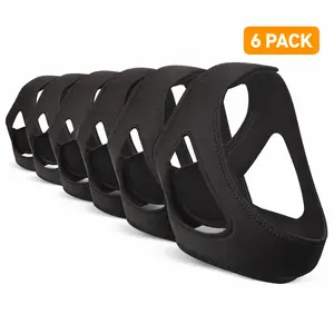 2 Pack-Anti Snoring Chin Strap for Men & Women, Adjustable Airflow Jaw Support Strap to Keep Mouth Closed, Breathable CPAP Chin Strap for Sleep Apnea, Dry Mouth & Snoring Relief