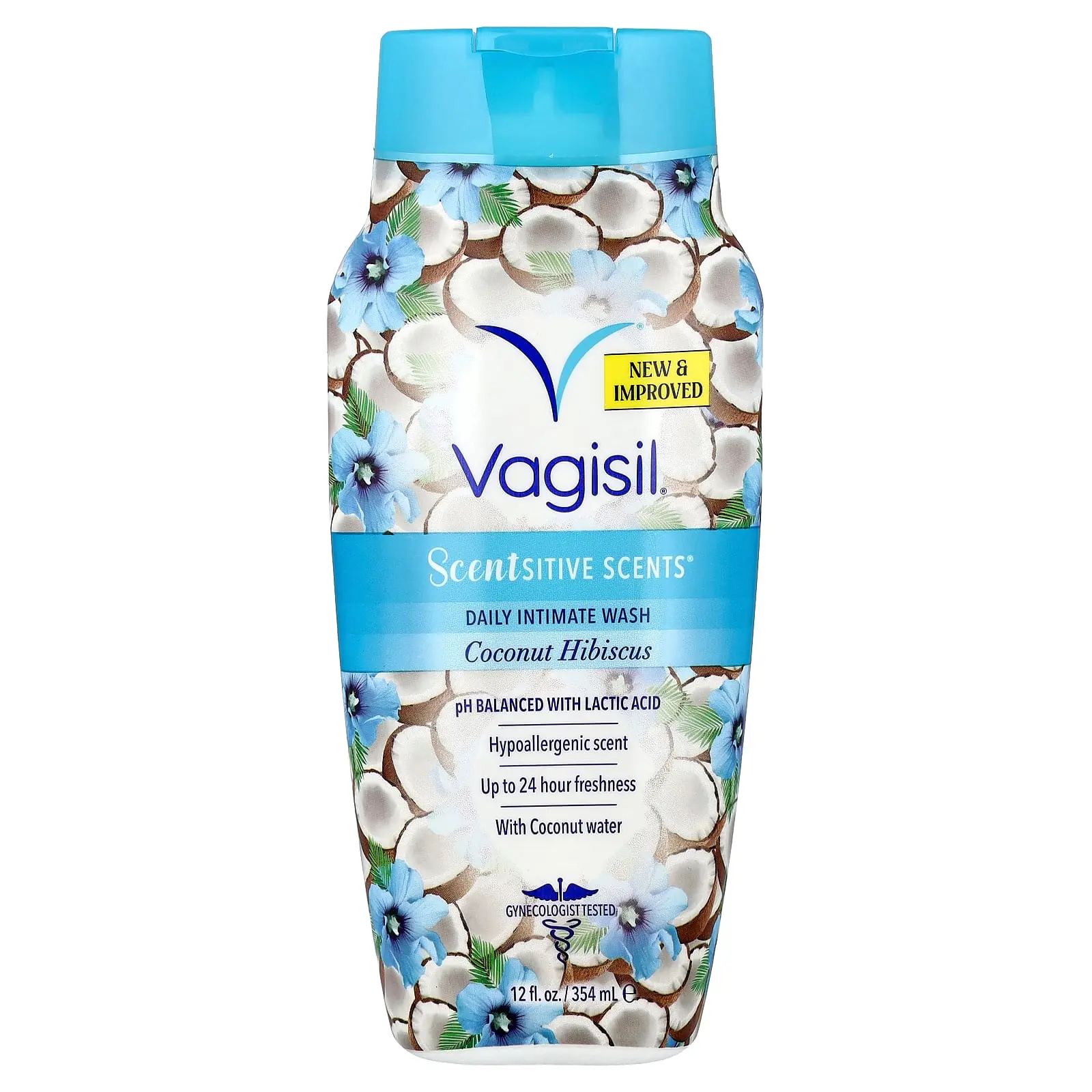 Vagisil Scentsitive Scents®, Daily Intimate Wash, Coconut Hibiscus, 12 fl oz (354 ml)