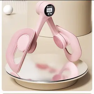 Pelvic Floor Trainer,Upgraded Thigh Exerciser Pelvic Floor Strengthener Straps,360° Adjustable Inner & Outer Thigh Muscle Exerciser with Counter,with Back/Arm Fitness Resistance Band