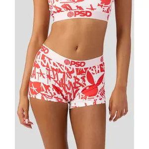 PSD Womens Playboy - Red Tags Boy Short Underwear - Comfortable, Breathable, Ultra-light Fabric PSD Womens Playboy - Red Tags Boy Short Underwear - Comfortable, Breathable, Ultra-light Fabric